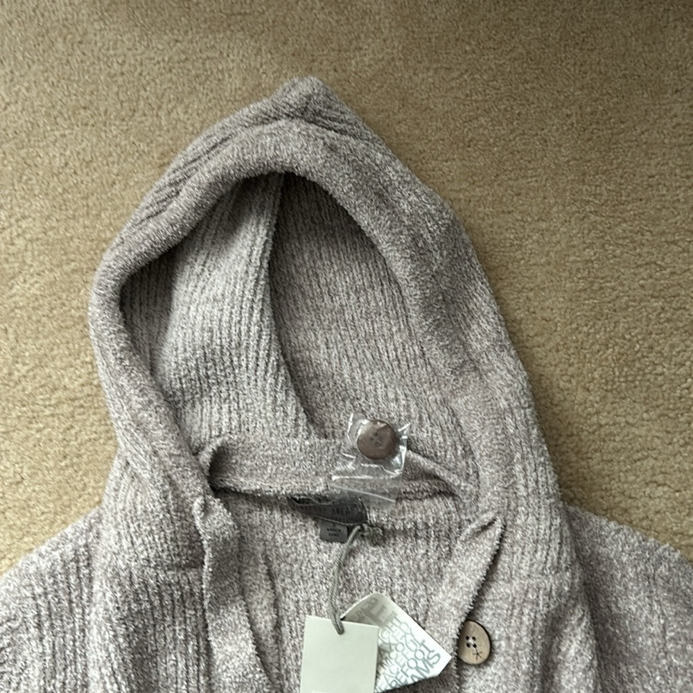 Barefoot Dreams Button Up Hooded Coat - Picture 7 of 13